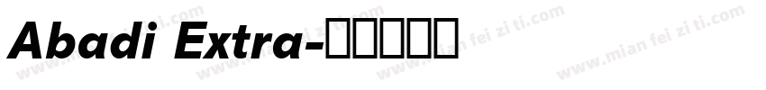 Abadi Extra字体转换